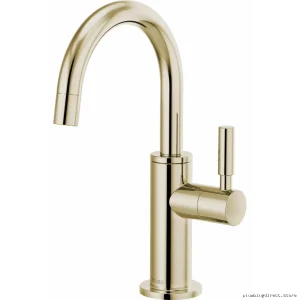 Polished Nickel Brizo #61320LF-C-PN – Modern Beverage Kitchen Faucet