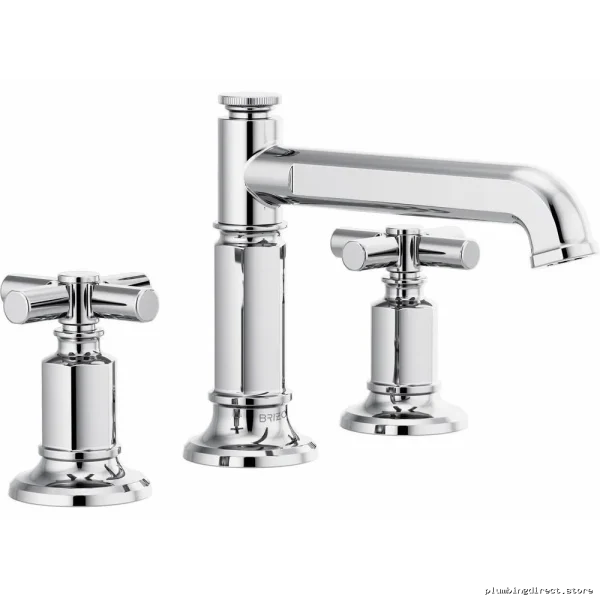 Brizo 65377LF-PCLHP-ECO Widespread Mid-Rise Bathroom Faucet - Chrome Finish, Low-Flow 1.2 GPM, Handle-Free Design - Image 2