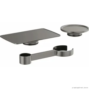 Free Standing Tub Filler Accessory Kit for Bathroom Fixtures | Luxe Steel Modern Design | Brizo 695506-SL
