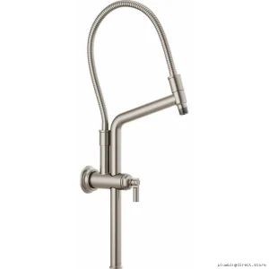 Brizo Brushed Nickel Adjustable Shower Arm with Flange 81376-BN