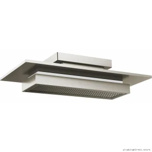 Modern Raincan Shower Head with Integrated LED Lighting - Frank Lloyd Wright Inspired Luxe Nickel 81422-NK by Brizo