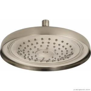 Brizo 83310-BN Brushed Nickel Ceiling Rain Shower Head for Luxury Bathrooms