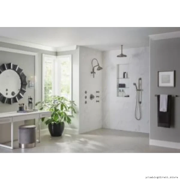 Brizo 87495-SL-2.5 Luxe Steel Shower Head 2.5 GPM 5-Function H2OKinetic Classic - Image 2