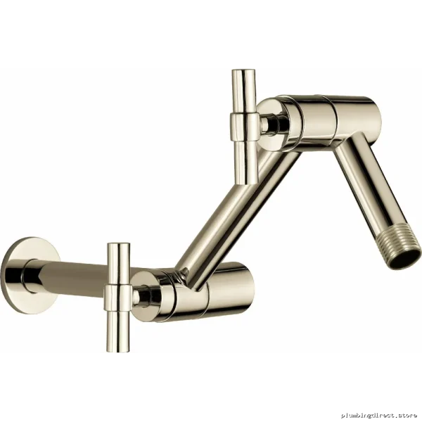 Adjustable Polished Nickel Shower Arm & Flange - Brizo