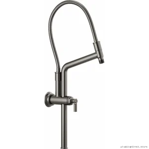 Brizo Adjustable Height Shower Arm & Flange Kit - Luxe Steel 81376-SL
