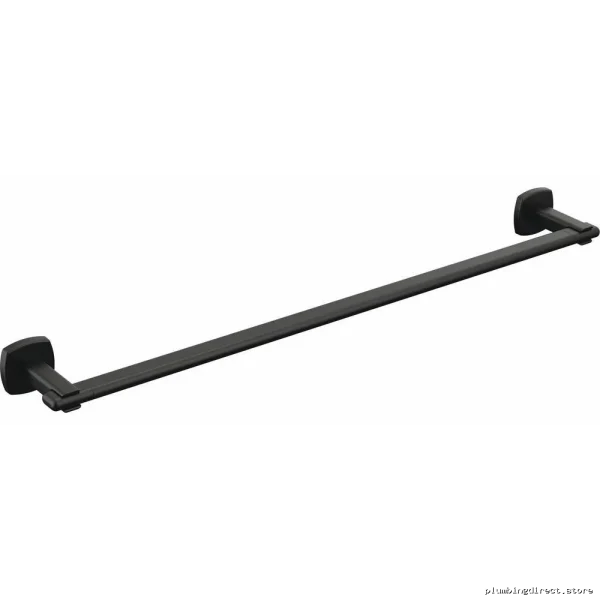 Brizo Allaria 24-Inch Matte Black Towel Bar - Modern Bathroom Hardware