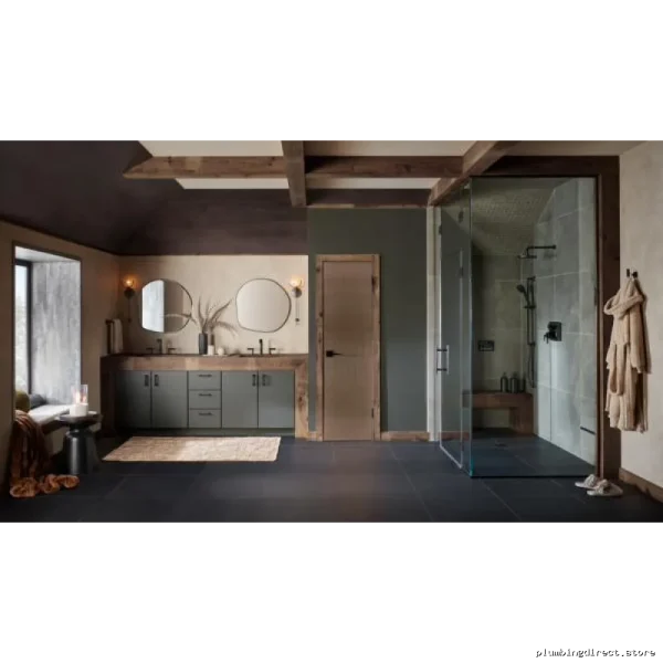 Brizo Allaria 8 Compact Wall Mount Towel Bar in Matte Black - Image 2