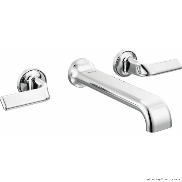Brizo Allaria Chrome Tub Filler Kit 2-Handle Wall Mount with Twist Lever - Image 4