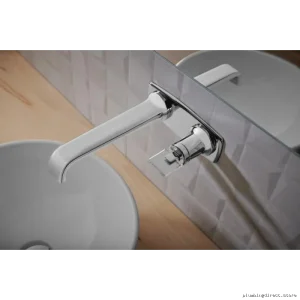 Allaria Premium Polished Chrome Single Handle Wall Mount Faucet Knob - Clear HK5867-PCCL Brizo