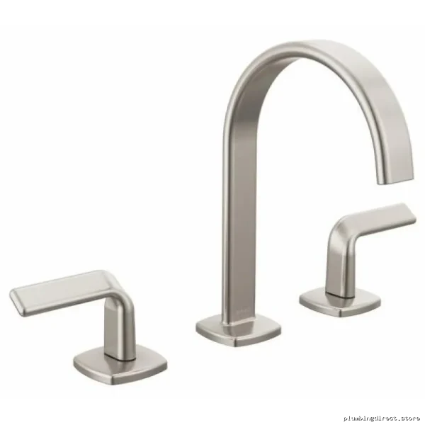 Brizo Allaria Eco-Friendly 1.2 GPM Widespread Bathroom Faucet in Luxe Nickel