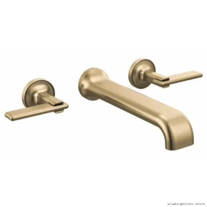 Brizo Allaria Luxe Gold 2-Handle Wall-Mount Tub Filler Trim T70467-GLLHP