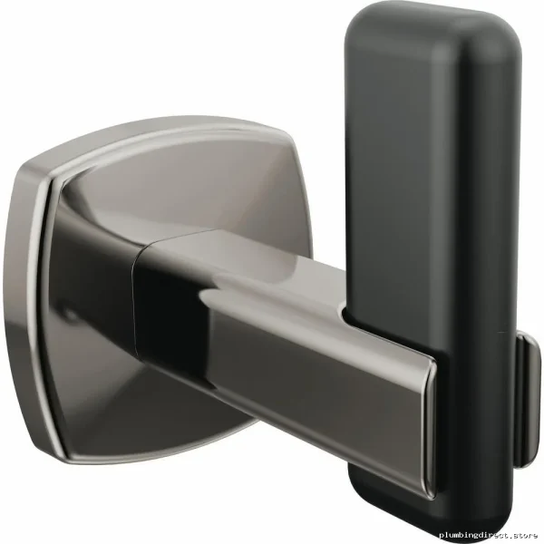 Brizo Allaria Robe Hook in Brilliance Black Onyx & Matte Black - 693467-BNXBL