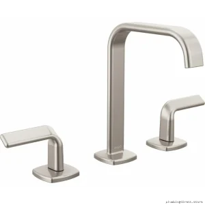 Allaria Versatile Square Spout Low-Flow Faucet – Luxe Nickel Minimalist Handles Brizo Model