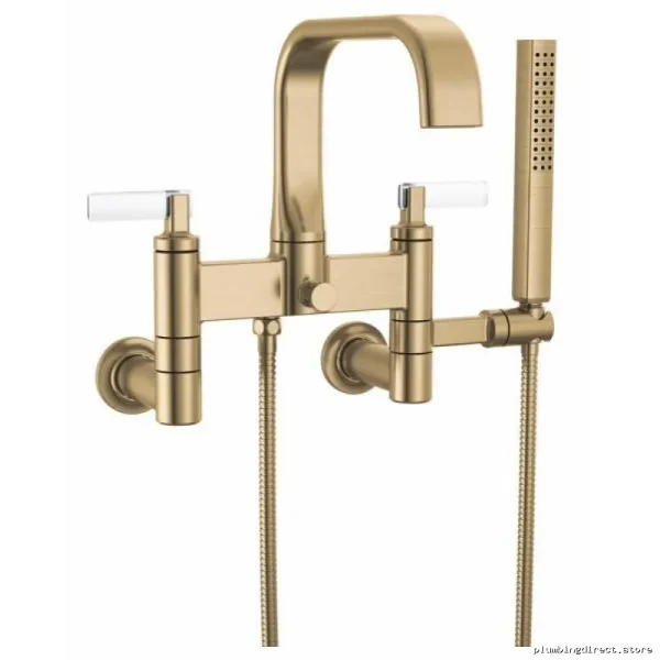 Brizo Allaria T70368-GL 2-Handle Tub Filler Trim Kit - Luxe Gold Lever Handles