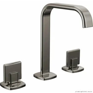 Brizo Allaria Widespread Bathroom Faucet Handles - Black Onyx Pair