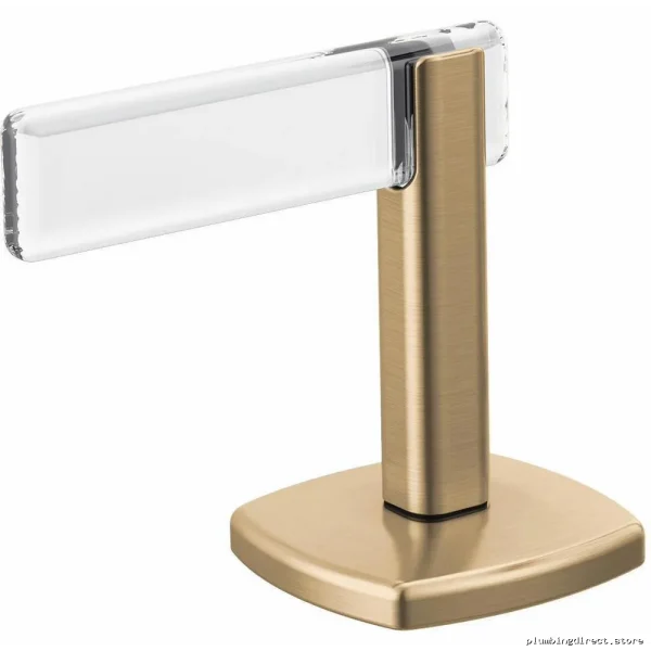 Brizo Allaria Widespread Faucet Handle Set - Luxury Bathroom Faucet Handles Brilliance Luxe Gold/Clear HL5368-GLCL Pair Included