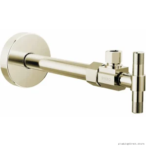 Brizo Angled Stop Valve with Cross Handle in Polished Nickel
