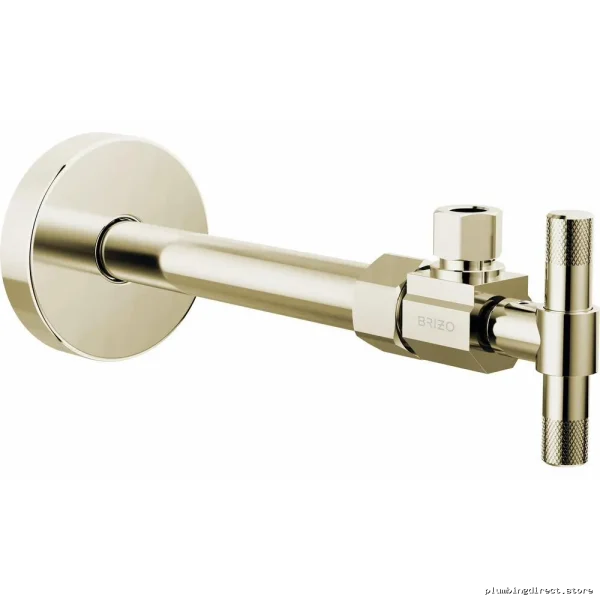 Brizo Angled Stop Valve with Cross Handle in Polished Nickel