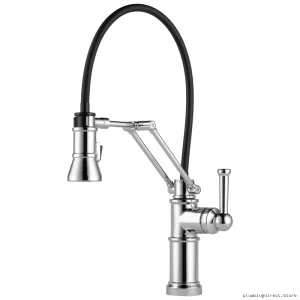 Brizo Artesso Chrome Kitchen Faucet - Articulating Pull-down Spray
