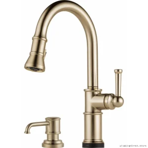 Brizo Artesso Luxe Gold SmartTouch Pulldown Kitchen Faucet 64025LF-GL