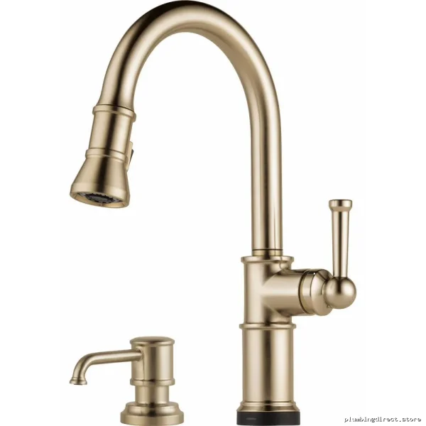 Brizo Artesso Luxe Gold SmartTouch Pulldown Kitchen Faucet 64025LF-GL