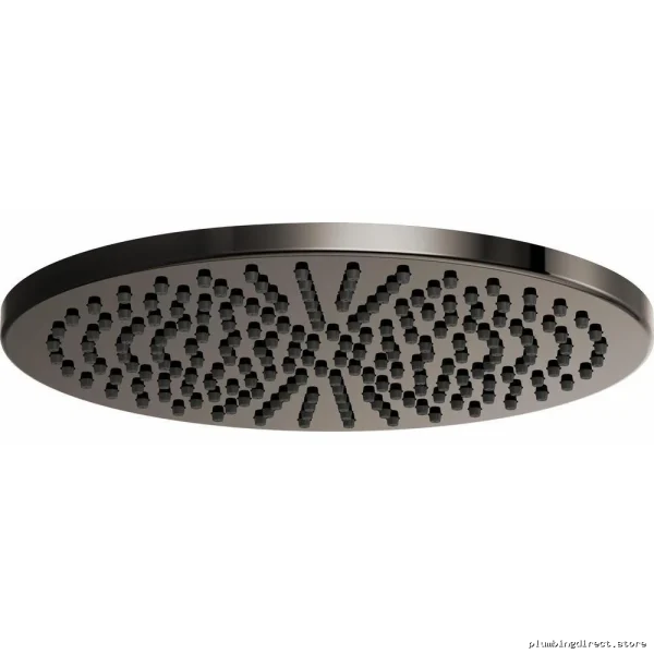 Brizo Black Onyx 12-Spray Rain Shower Head 2.5 GPM Water Efficient
