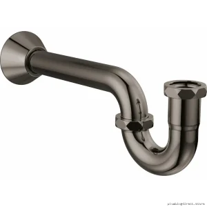 Brizo BT031141-BNX 20 Gauge Black Onyx P-Trap with Easy-Install Flange