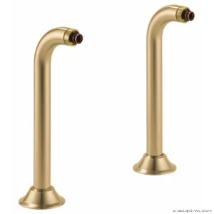 High-Rise Deck Mount Tub Filler - Black Onyx Finish, Brizo RP73765GL