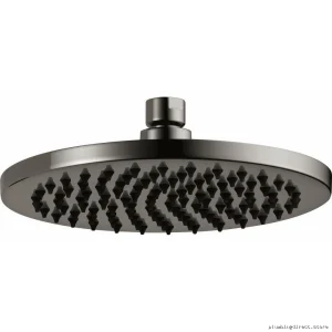 Brizo 8 Round Raincan Shower Head - Spa-Style Modern Design in Black Onyx 81375-BNX