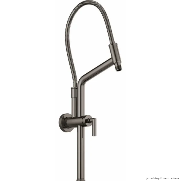 Brizo Black Onyx Slide Bar Shower Arm with Flange 81892-BNX