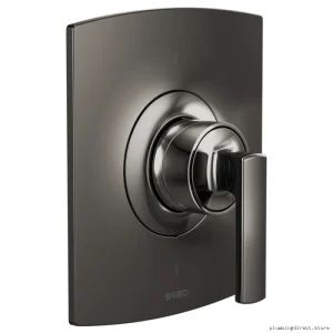 Smart Thermostatic Shower Trim with Easy Temp Control - Black Onyx Brizo T66T006