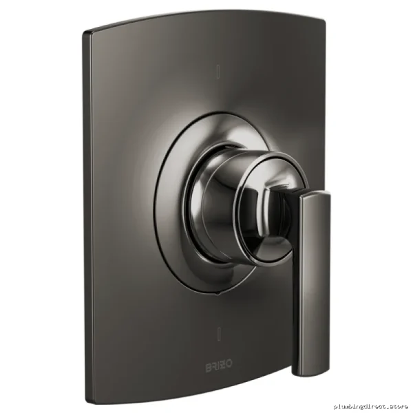 Smart Thermostatic Shower Trim with Easy Temp Control - Black Onyx Brizo T66T006