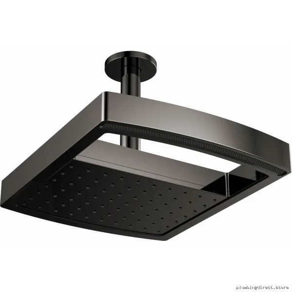 Brizo Kintsu Black Onyx 3-Spray Square Showerhead 2.5 GPM Water Efficient
