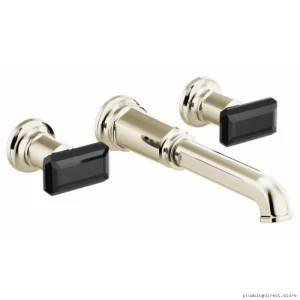 Brizo Brilliance 2-Handle Wall Mount Tub Filler - Polished Nickel T70476