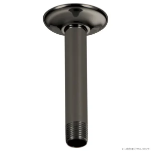 Brizo Brilliance Black Onyx 6-Inch Ceiling Mount Shower Arm with Flange RP48985BNX