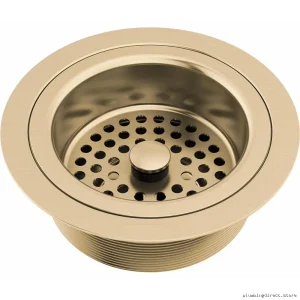 Brizo Brilliance Luxe Gold 69052-GL Kitchen Sink Flange & Strainer Set