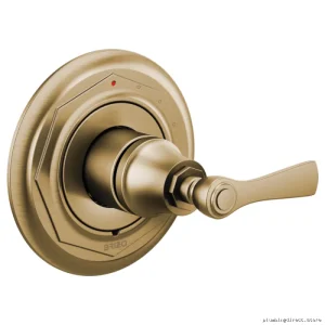 Brilliance Luxe Gold Rook Pressure Balance Valve Trim T60P060-GL Brizo