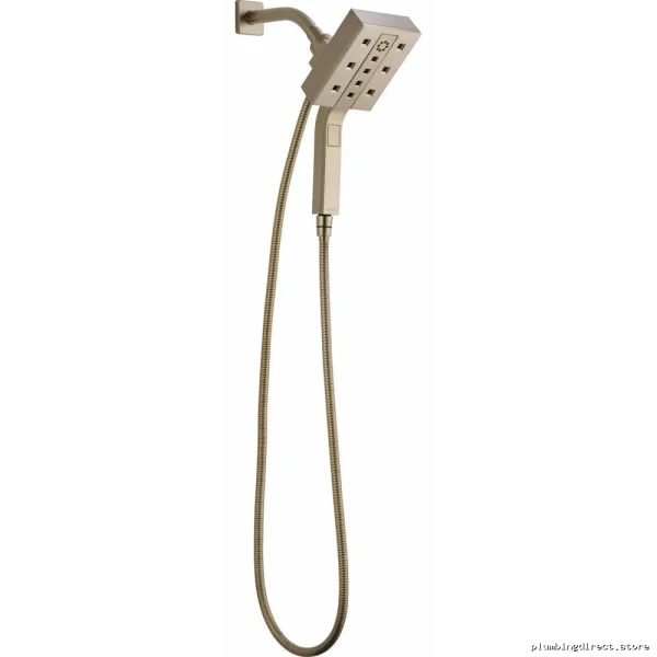 Brizo Brushed Nickel H2OKinetic 2-in-1 Euro Square Handheld Shower 86280-BN-2.5