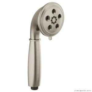 Brizo Brushed Nickel Multi-Function Hand Shower with H2Okinetic Spray - Classic Round Design RP81079BN