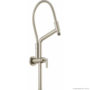 Brizo Brushed Nickel Slide Bar Shower Arm with Flange 81892-BN