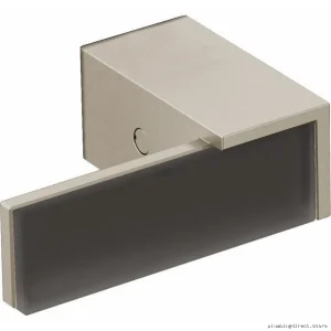 Brizo Brushed Nickel Tub Filler with Glass Handles - Wall Mount Faucet Kit