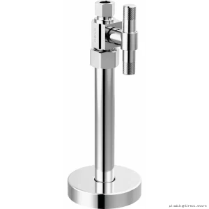 Brizo Chrome Cross Handle Straight Stop Valve BT021205-PC for Easy Water Control