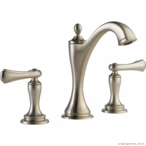 Brizo Charlotte Widespread Bathroom Faucet - Low-Flow 1.2 GPM, Brushed Nickel Finish