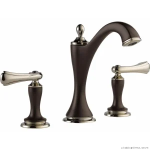 Brizo Charlotte Modern Widespread Single Handle Bath Faucet – Eco Friendly Design | Dual Finishes Available
