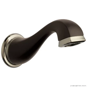 Charlotte Tub Spout Assembly - Premium Cocoa Bronze & Polished Nickel Brizo RP70908PNCO