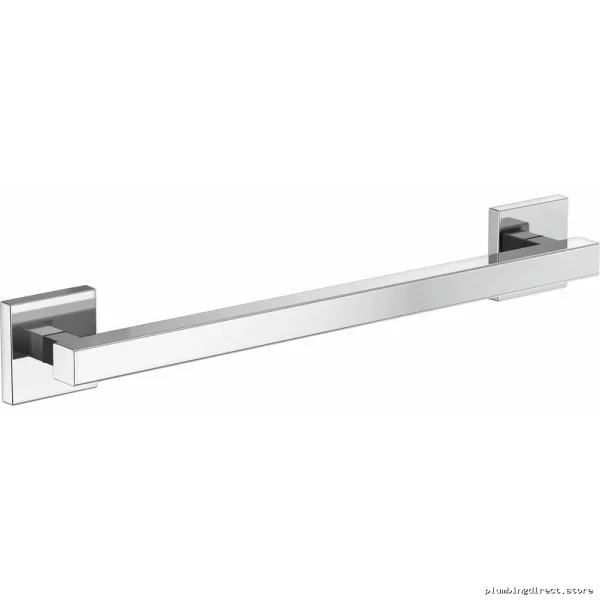 Brizo Chrome Euro Square 18-Inch Bathroom Towel Bar 69480-PC