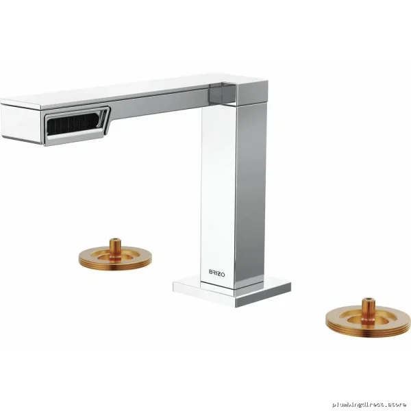 Brizo Chrome Bathroom Faucet by Frank Lloyd Wright - Handle-Free Widespread Design 65322LF-PCLHP - Image 2