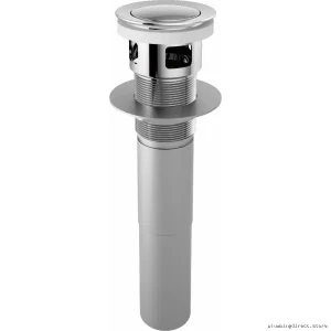 Chrome Push-Button Pop-Up Drain & Overflow for Modern Bathrooms - Brizo