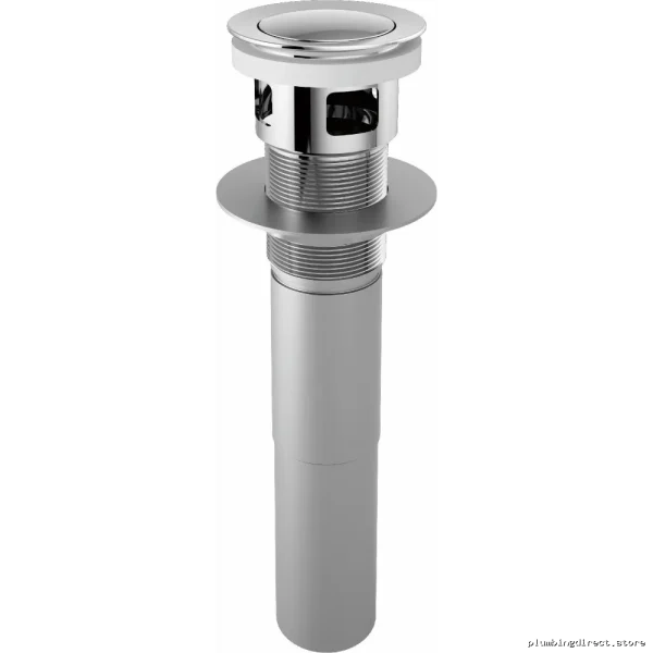 Chrome Push-Button Pop-Up Drain & Overflow for Modern Bathrooms - Brizo