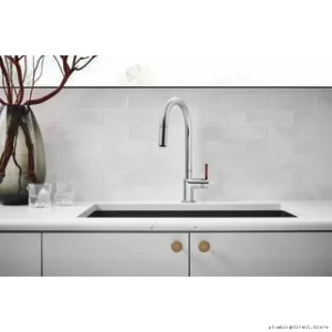 Brizo Chrome Pull-Down Kitchen Faucet Single Handle Sprayer 63075LF-PCLHP